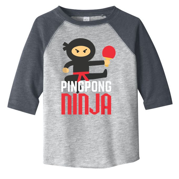 Funny Ping Pong Ninja Shirts Table Tennis Toddler Fine Jersey T-Shirt