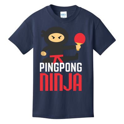 Funny Ping Pong Ninja Shirts Table Tennis Kids T-Shirt