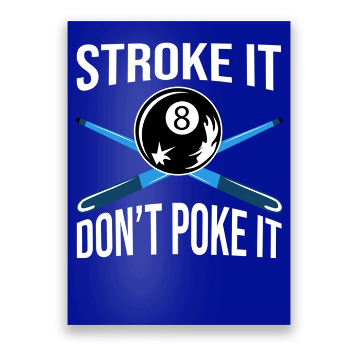 Funny Pool Player Billard 8ball Gift Poster