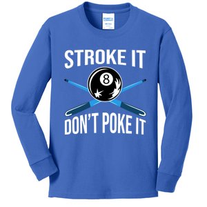 Funny Pool Player Billard 8ball Gift Kids Long Sleeve Shirt