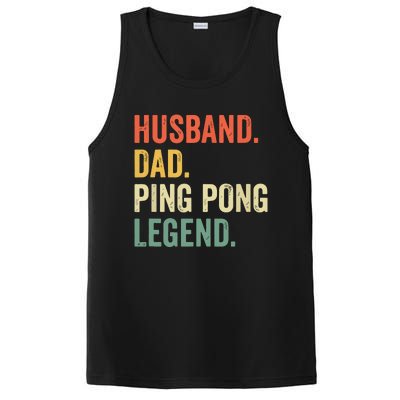 Funny Ping Pong Husband Dad Table Tennis Legend Vintage PosiCharge Competitor Tank