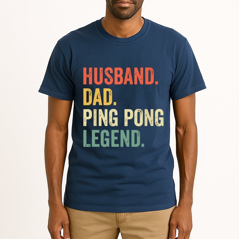 Funny Ping Pong Husband Dad Table Tennis Legend Vintage Tall T-Shirt