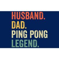 Funny Ping Pong Husband Dad Table Tennis Legend Vintage Bumper Sticker