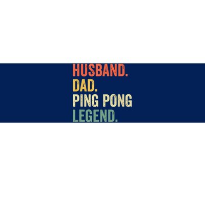 Funny Ping Pong Husband Dad Table Tennis Legend Vintage Bumper Sticker