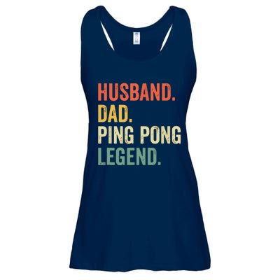 Funny Ping Pong Husband Dad Table Tennis Legend Vintage Ladies Essential Flowy Tank