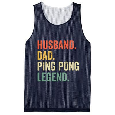 Funny Ping Pong Husband Dad Table Tennis Legend Vintage Mesh Reversible Basketball Jersey Tank