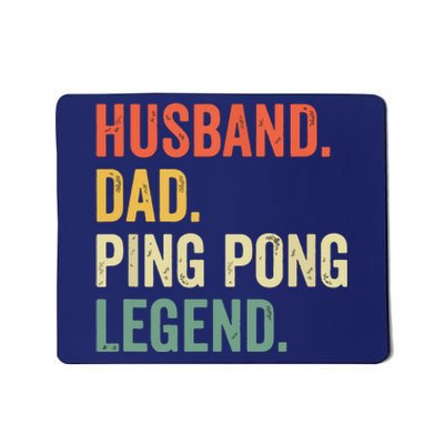 Funny Ping Pong Husband Dad Table Tennis Legend Vintage Mousepad