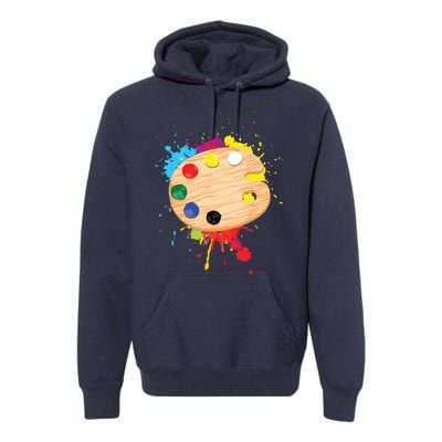 Funny Paint Pallet Art For Painting Artist Premium Hoodie