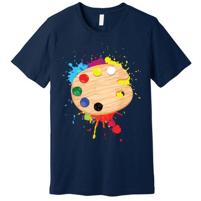 Funny Paint Pallet Art For Painting Artist Premium T-Shirt