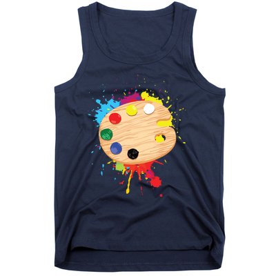 Funny Paint Pallet Art For Painting Artist Tank Top