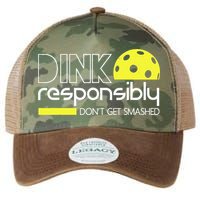 Funny Pickleball Player Dink Responsibly Don't Get Smashed Legacy Tie Dye Trucker Hat