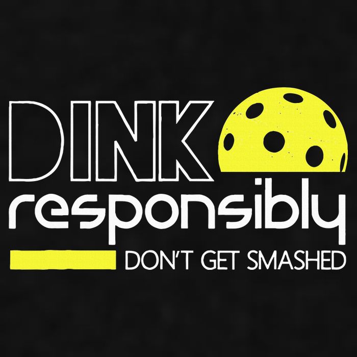 Funny Pickleball Player Dink Responsibly Don't Get Smashed Ladies PosiCharge Tri-Blend Wicking Tank