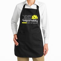 Funny Pickleball Player Dink Responsibly Don't Get Smashed Apron