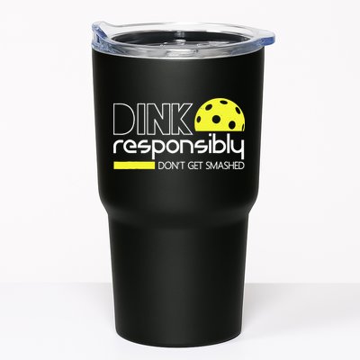 Funny Pickleball Player Dink Responsibly Don't Get Smashed Tumbler