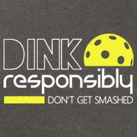 Funny Pickleball Player Dink Responsibly Don't Get Smashed Cotton Canvas Backpack