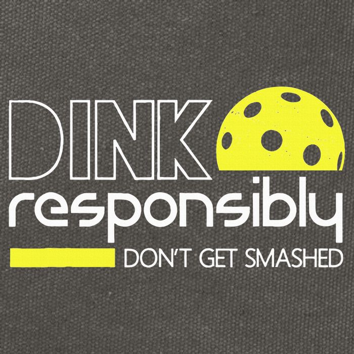 Funny Pickleball Player Dink Responsibly Don't Get Smashed Cotton Canvas Backpack