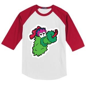 Funny Phanatic P Baseball Championship Kids Colorblock Raglan Jersey