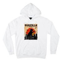 Funny Pug Pugzilla Funny Dog Pug Hoodie