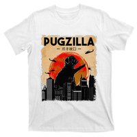 Funny Pug Pugzilla Funny Dog Pug T-Shirt