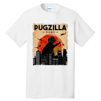 Funny Pug Pugzilla Funny Dog Pug Tall T-Shirt