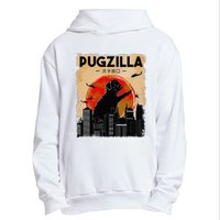 Funny Pug Pugzilla Funny Dog Pug Urban Pullover Hoodie