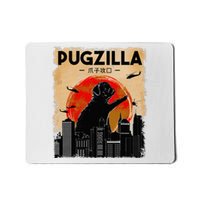 Funny Pug Pugzilla Funny Dog Pug Mousepad