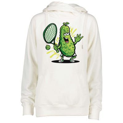 Funny Pickleball Player Paddleball Lover Womens Funnel Neck Pullover Hood