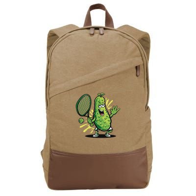 Funny Pickleball Player Paddleball Lover Cotton Canvas Backpack