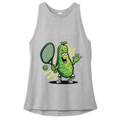 Funny Pickleball Player Paddleball Lover Ladies PosiCharge Tri-Blend Wicking Tank
