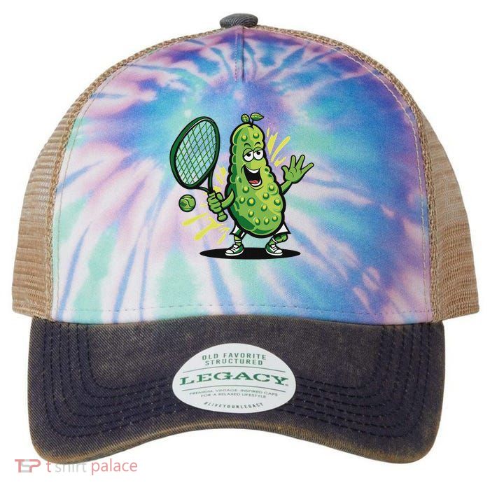 Funny Pickleball Player Paddleball Lover Legacy Tie Dye Trucker Hat