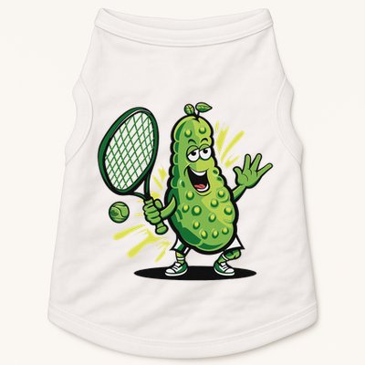Funny Pickleball Player Paddleball Lover Doggie Tank