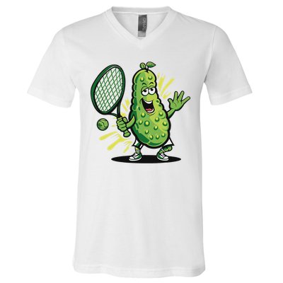 Funny Pickleball Player Paddleball Lover V-Neck T-Shirt
