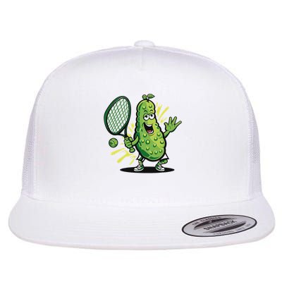 Funny Pickleball Player Paddleball Lover Flat Bill Trucker Hat