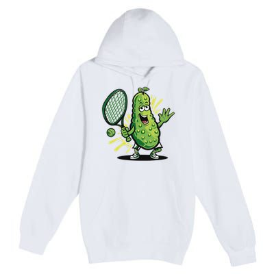 Funny Pickleball Player Paddleball Lover Premium Pullover Hoodie