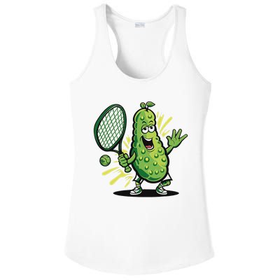 Funny Pickleball Player Paddleball Lover Ladies PosiCharge Competitor Racerback Tank