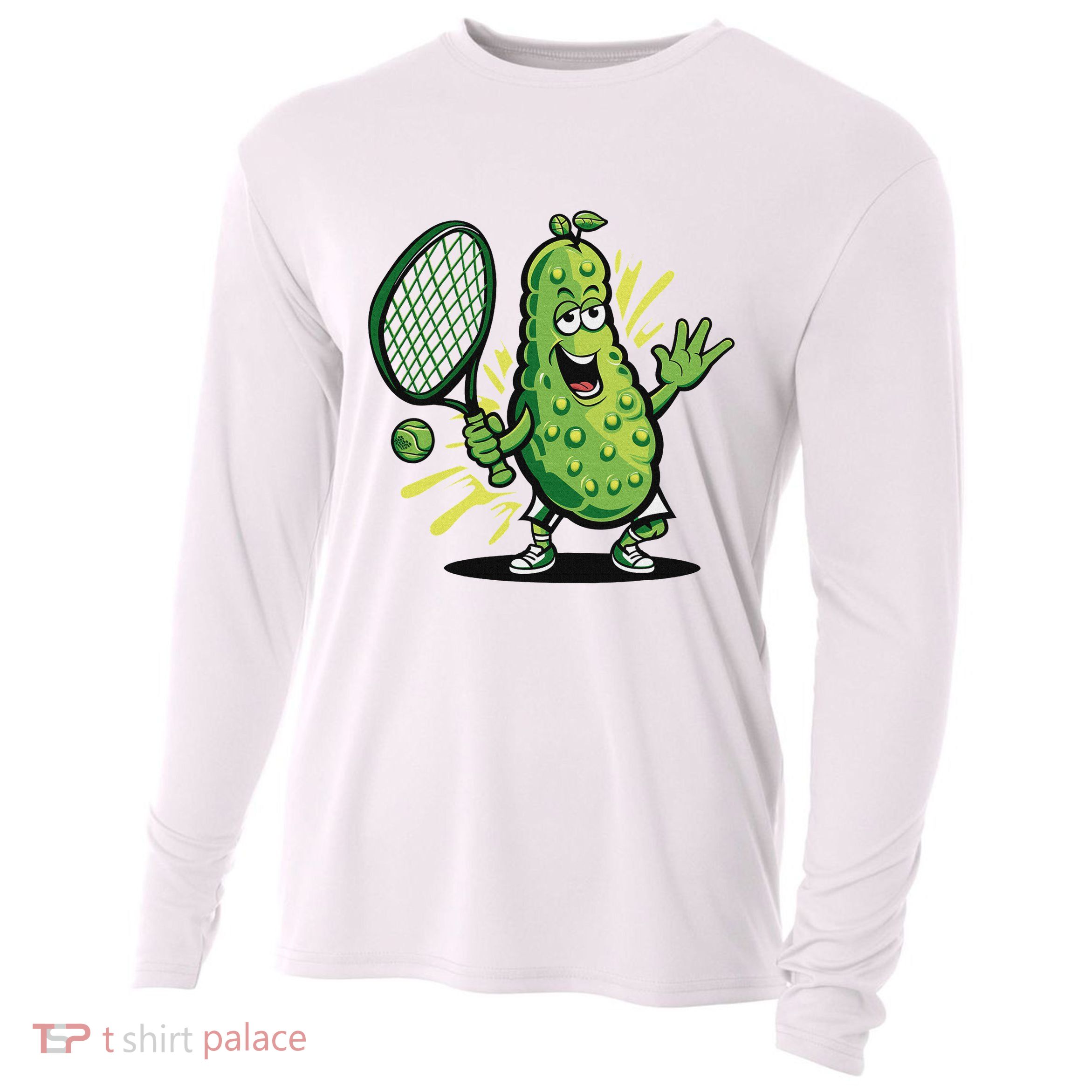 Funny Pickleball Player Paddleball Lover Cooling Performance Long Sleeve Crew