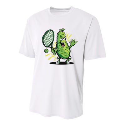 Funny Pickleball Player Paddleball Lover Youth Performance Sprint T-Shirt