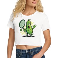 Funny Pickleball Player Paddleball Lover Crop Top