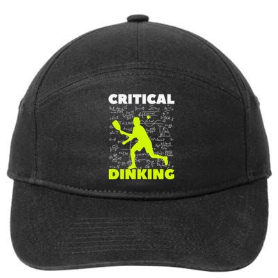 Funny Pickleball Player Lover Dinking Problem Gift 7-Panel Snapback Hat