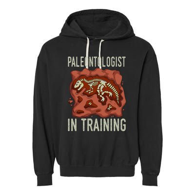 Future Paleontologist Paleontology Student Fossil Hunting Garment-Dyed Fleece Hoodie