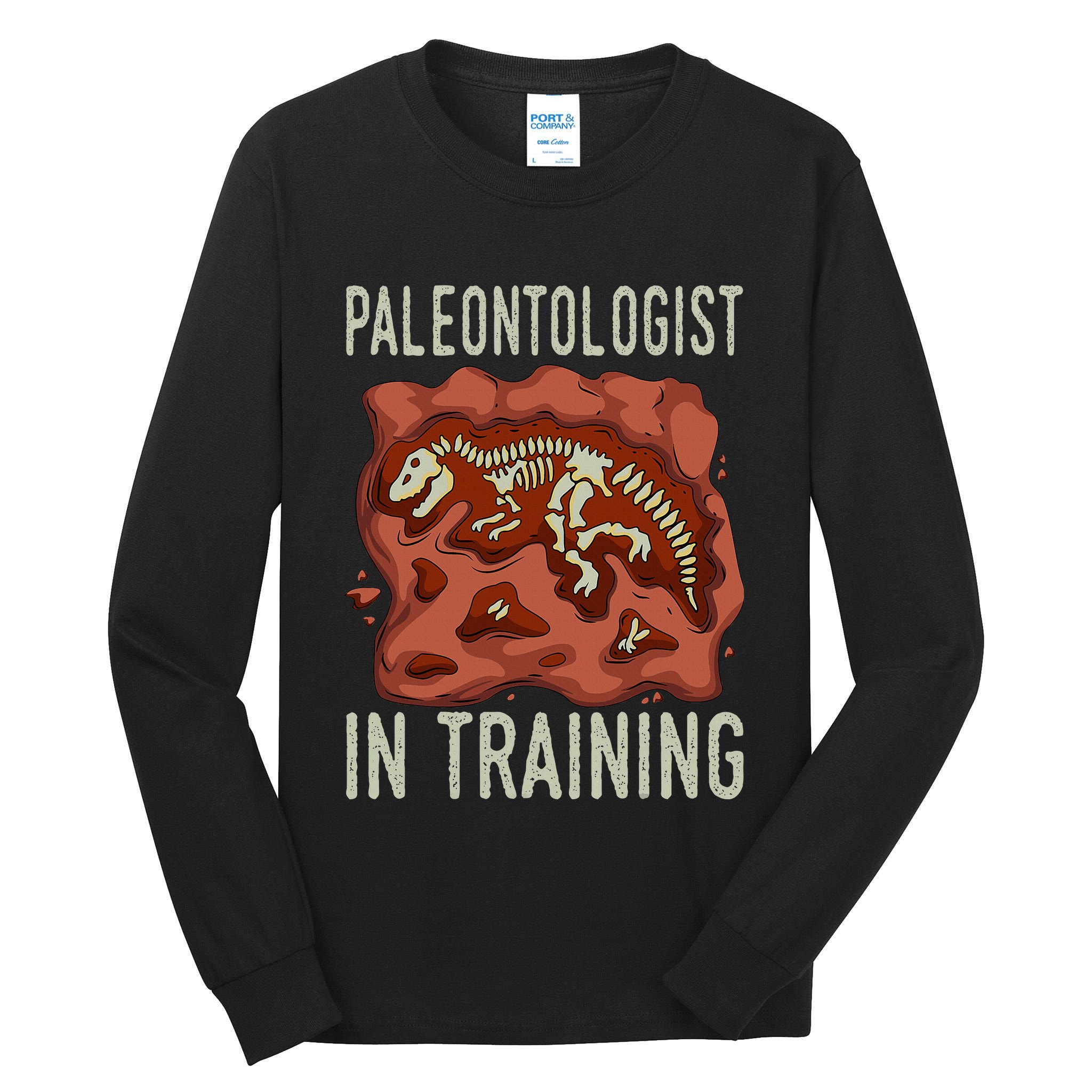 Future Paleontologist Paleontology Student Fossil Hunting Tall Long Sleeve T-Shirt
