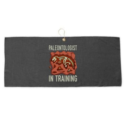 Future Paleontologist Paleontology Student Fossil Hunting Large Microfiber Waffle Golf Towel