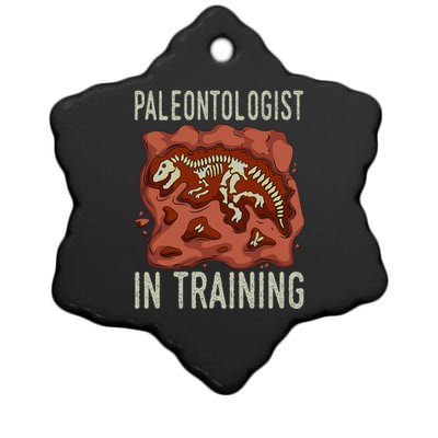 Future Paleontologist Paleontology Student Fossil Hunting Ceramic Star Ornament