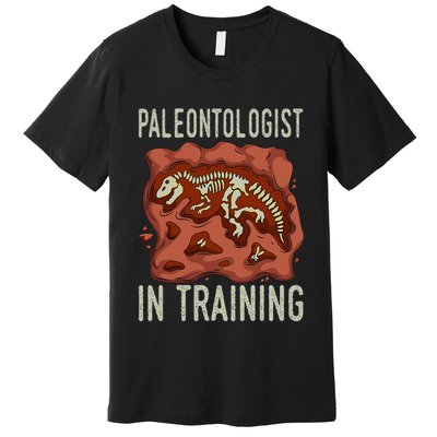 Future Paleontologist Paleontology Student Fossil Hunting Premium T-Shirt