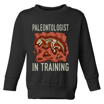 Future Paleontologist Paleontology Student Fossil Hunting Toddler Sweatshirt