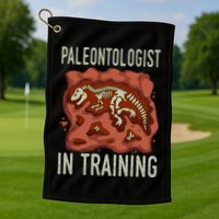 Future Paleontologist Paleontology Student Fossil Hunting Golf Towel