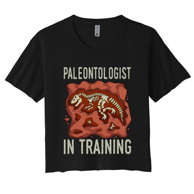 Future Paleontologist Paleontology Student Fossil Hunting Crop Top