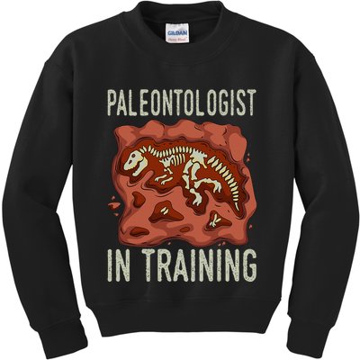 Future Paleontologist Paleontology Student Fossil Hunting Kids Sweatshirt