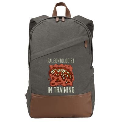 Future Paleontologist Paleontology Student Fossil Hunting Cotton Canvas Backpack