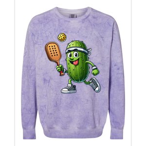 Funny Pickleball Player Paddleball Lover Colorblast Crewneck Sweatshirt